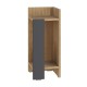 Κομοδίνο Elos δεξί χρώμα sapphire oak - ανθρακί 25x27x60εκ. Κομοδίνο Elos δεξί χρώμα sapphire oak - ανθρακί 25x27x60εκ.