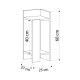 Κομοδίνο Elos δεξί χρώμα sapphire oak - ανθρακί 25x27x60εκ. Κομοδίνο Elos δεξί χρώμα sapphire oak - ανθρακί 25x27x60εκ.