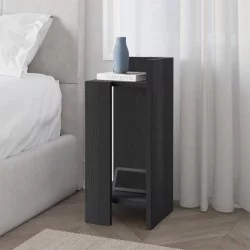 Κομοδίνο Elos  δεξί χρώμα black wood 25x27x60εκ.