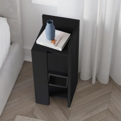 Κομοδίνο Elos  δεξί χρώμα black wood 25x27x60εκ.