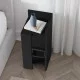 Κομοδίνο Elos δεξί χρώμα black wood 25x27x60εκ. Κομοδίνο Elos δεξί χρώμα black wood 25x27x60εκ.