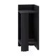 Κομοδίνο Elos δεξί χρώμα black wood 25x27x60εκ. Κομοδίνο Elos δεξί χρώμα black wood 25x27x60εκ.