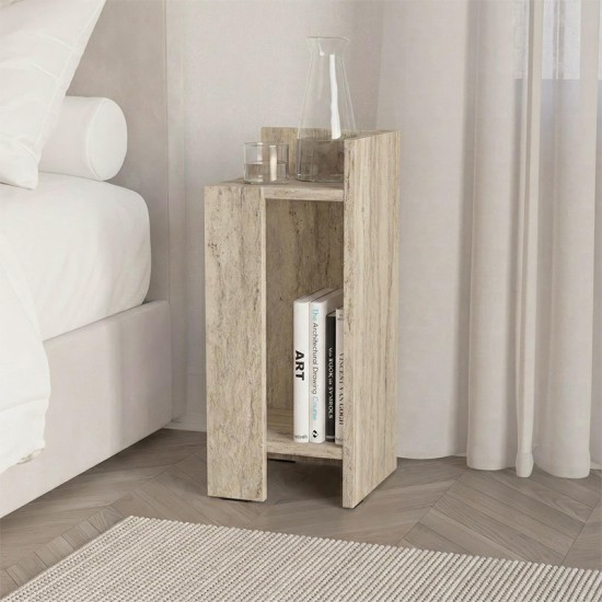 Κομοδίνο Elos  δεξί χρώμα travertine 25x27x60εκ.