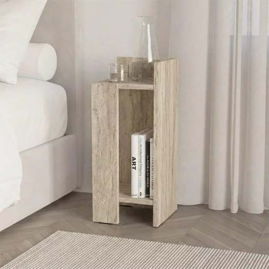 Κομοδίνο Elos  δεξί χρώμα travertine 25x27x60εκ.