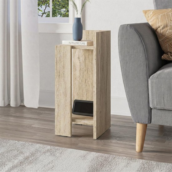 Κομοδίνο Elos  δεξί χρώμα travertine 25x27x60εκ.