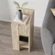 Κομοδίνο Elos  δεξί χρώμα travertine 25x27x60εκ.