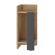 Κομοδίνο Elos αριστερό χρώμα sapphire oak - ανθρακί 25x27x60εκ. Κομοδίνο Elos αριστερό χρώμα sapphire oak - ανθρακί 25x27x60εκ.