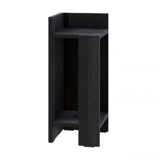 Κομοδίνο Elos αριστερό χρώμα black wood 25x27x60εκ. Κομοδίνο Elos αριστερό χρώμα black wood 25x27x60εκ.