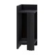 Κομοδίνο Elos αριστερό χρώμα black wood 25x27x60εκ. Κομοδίνο Elos αριστερό χρώμα black wood 25x27x60εκ.