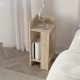 Κομοδίνο Elos  αριστερό χρώμα travertine 25x27x60εκ.
