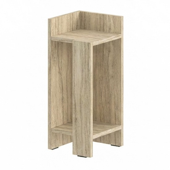 Κομοδίνο Elos  αριστερό χρώμα travertine 25x27x60εκ.