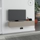Έπιπλο τηλεόρασης επιτοίχιο Francy χρώμα sandstone 135x31,7x25εκ. Έπιπλο τηλεόρασης επιτοίχιο Francy χρώμα sandstone 135x31,7x25εκ.