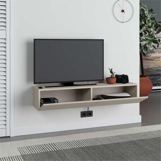 Έπιπλο τηλεόρασης επιτοίχιο Francy χρώμα sandstone 135x31,7x25εκ. Έπιπλο τηλεόρασης επιτοίχιο Francy χρώμα sandstone 135x31,7x25εκ.