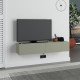 Έπιπλο τηλεόρασης επιτοίχιο Francy χρώμα ash green 135x31,7x25εκ. Έπιπλο τηλεόρασης επιτοίχιο Francy χρώμα ash green 135x31,7x25εκ.