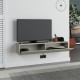 Έπιπλο τηλεόρασης επιτοίχιο Francy χρώμα ash green 135x31,7x25εκ. Έπιπλο τηλεόρασης επιτοίχιο Francy χρώμα ash green 135x31,7x25εκ.