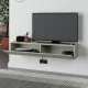 Έπιπλο τηλεόρασης επιτοίχιο Francy  χρώμα ash green 135x31,7x25εκ.