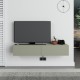Έπιπλο τηλεόρασης επιτοίχιο Francy χρώμα ash green 135x31,7x25εκ. Έπιπλο τηλεόρασης επιτοίχιο Francy χρώμα ash green 135x31,7x25εκ.