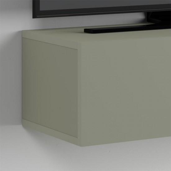 Έπιπλο τηλεόρασης επιτοίχιο Francy χρώμα ash green 135x31,7x25εκ. Έπιπλο τηλεόρασης επιτοίχιο Francy χρώμα ash green 135x31,7x25εκ.