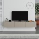 Έπιπλο τηλεόρασης επιτοίχιο Francy χρώμα sandstone 180x30x30εκ. Έπιπλο τηλεόρασης επιτοίχιο Francy χρώμα sandstone 180x30x30εκ.