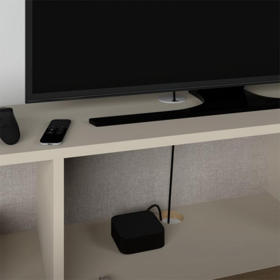 Έπιπλο τηλεόρασης επιτοίχιο Francy χρώμα sandstone 180x30x30εκ. Έπιπλο τηλεόρασης επιτοίχιο Francy χρώμα sandstone 180x30x30εκ.