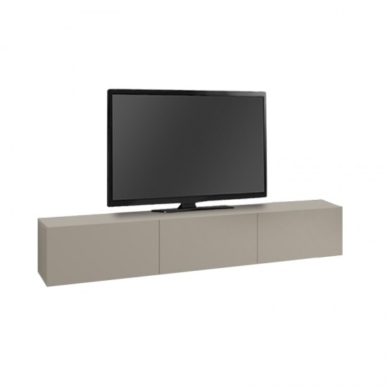 Έπιπλο τηλεόρασης επιτοίχιο Francy χρώμα sandstone 180x30x30εκ. Έπιπλο τηλεόρασης επιτοίχιο Francy χρώμα sandstone 180x30x30εκ.