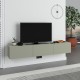 Έπιπλο τηλεόρασης επιτοίχιο Francy χρώμα ash green 180x30x30εκ. Έπιπλο τηλεόρασης επιτοίχιο Francy χρώμα ash green 180x30x30εκ.