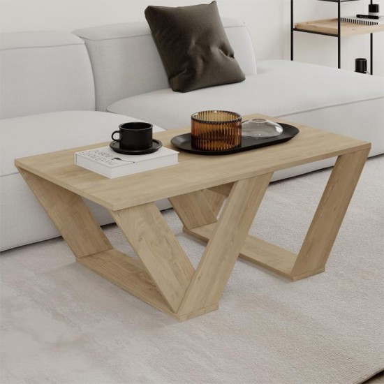 Τραπεζάκι σαλονιού Pipra χρώμα sapphire oak 110x60x40εκ. Τραπεζάκι σαλονιού Pipra χρώμα sapphire oak 110x60x40εκ.