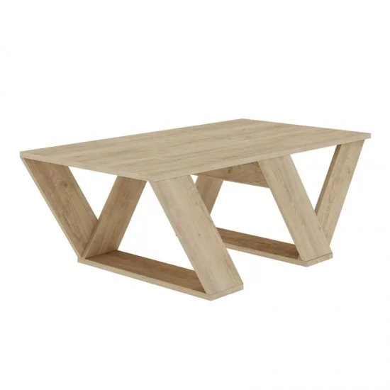 Τραπεζάκι σαλονιού Pipra  χρώμα sapphire oak 110x60x40εκ.