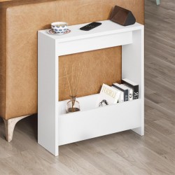 Τραπεζάκι βοηθητικό Simpi  χρώμα λευκό 55x20x60εκ.