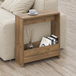 Τραπεζάκι βοηθητικό Simpi  χρώμα ανοιχτό καρυδί 55x20x60εκ.