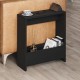 Τραπεζάκι βοηθητικό Simpi  χρώμα black wood 55x20x60εκ.