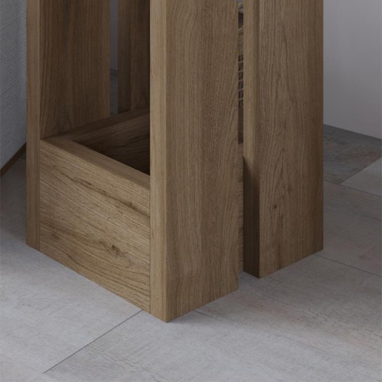 Τραπεζάκι βοηθητικό Tasos  χρώμα sepet oak 30x30x50,3εκ.