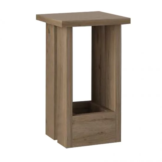 Τραπεζάκι βοηθητικό Tasos  χρώμα sepet oak 30x30x50,3εκ.