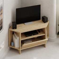 Έπιπλο τηλεόρασης γωνιακό Viva  χρώμα sapphire oak 95,7x35,4x45εκ.