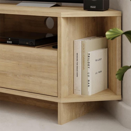 Έπιπλο τηλεόρασης γωνιακό Viva χρώμα sapphire oak 95,7x35,4x45εκ. Έπιπλο τηλεόρασης γωνιακό Viva χρώμα sapphire oak 95,7x35,4x45εκ.