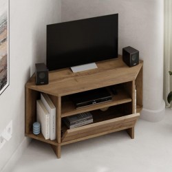 Έπιπλο τηλεόρασης γωνιακό Viva  χρώμα ανοιχτό καρυδί 95,7x35,4x45εκ.