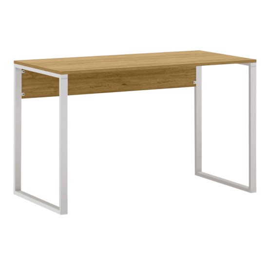 Γραφείο εργασίας Inna  χρώμα sapphire oak - λευκό 100x60x75εκ.