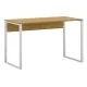 Γραφείο εργασίας Inna  χρώμα sapphire oak - λευκό 100x60x75εκ.