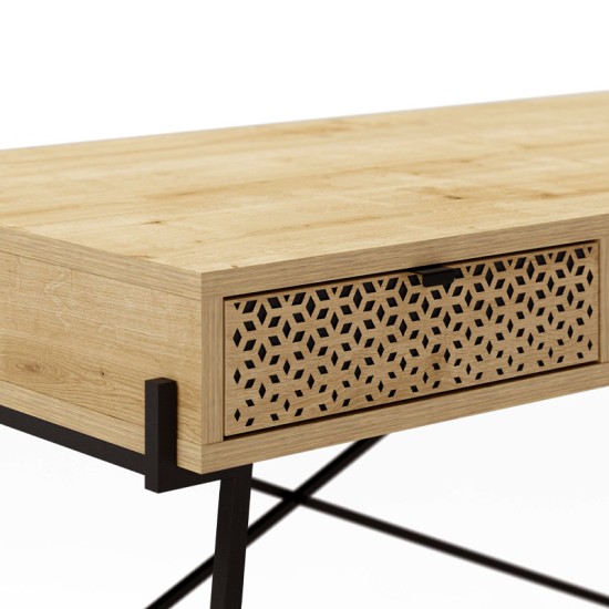 Γραφείο εργασίας Naive  χρώμα sapphire oak 113,4x60x77,5εκ.