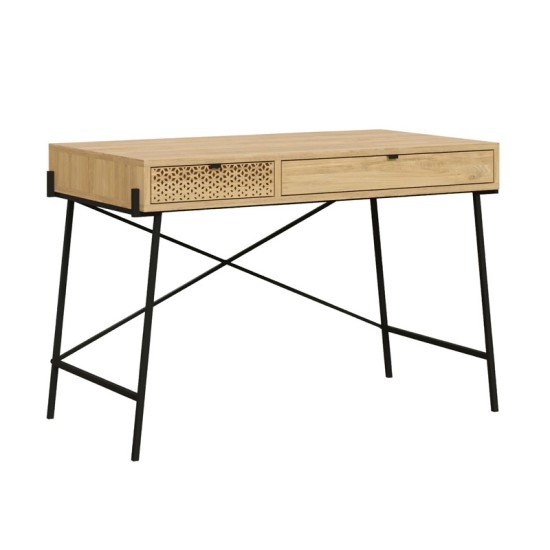 Γραφείο εργασίας Naive  χρώμα sapphire oak 113,4x60x77,5εκ.