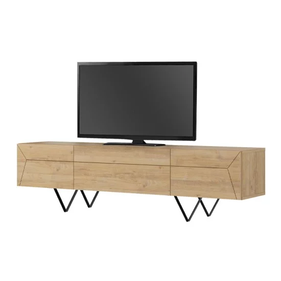 Έπιπλο τηλεόρασης Jacomen  χρώμα sapphire oak 160x35x43εκ.