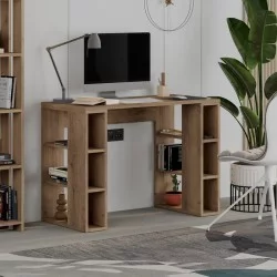 Γραφείο εργασίας Colmar  χρώμα ανοιχτό καρυδί 106x50x75εκ.