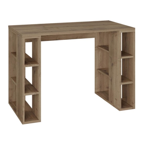 Γραφείο εργασίας Colmar  χρώμα ανοιχτό καρυδί 106x50x75εκ.