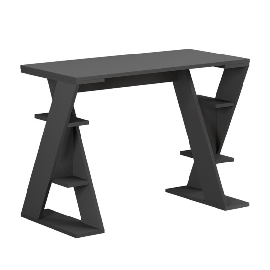 Γραφείο εργασίας Papillon  χρώμα ανθρακί 106x50x75εκ