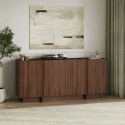Μπουφές Dorma  χρώμα καρυδί milano 180x45x80,2εκ.