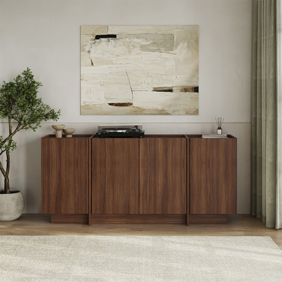 Μπουφές Dorma  χρώμα καρυδί milano 180x45x80,2εκ.