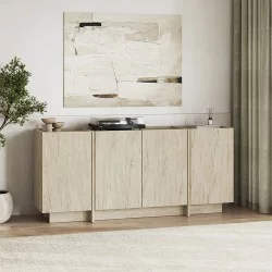 Μπουφές Dorma  χρώμα travertine 180x45x80,2εκ.