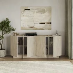 Μπουφές Dorma  χρώμα travertine 180x45x80,2εκ.