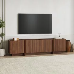 Έπιπλο τηλεόρασης Lowen  χρώμα καρυδί milano 180x35x46,2εκ.