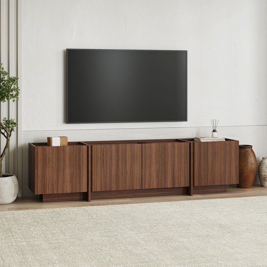 Έπιπλο τηλεόρασης Lowen  χρώμα καρυδί milano 180x35x46,2εκ.